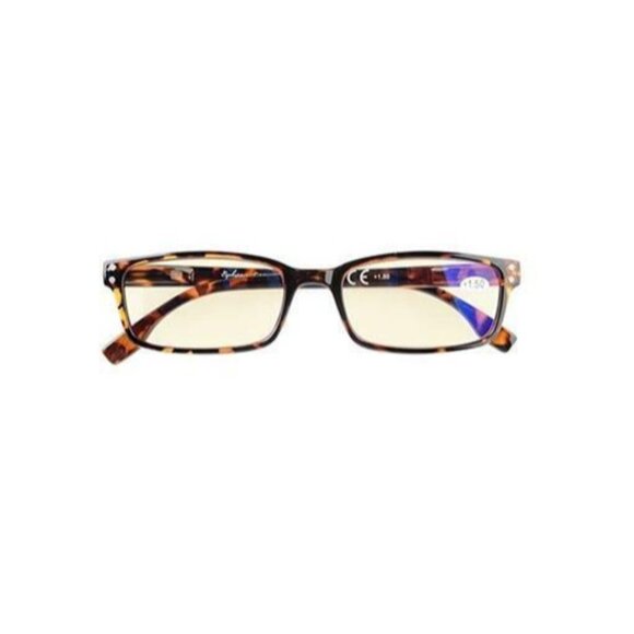 NWT CessBlu Blue Light Reading Glasses Tortoise 1.25 Unisex 86867 - Picture 1 of 3